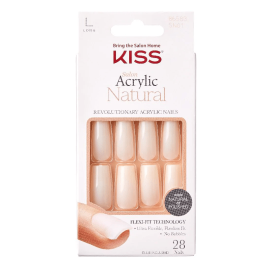 KISS Gel Fantasy & Acrylic French Nude Nails – Premium Finish - Beauty Exchange Beauty Supply