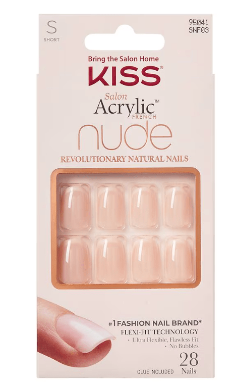 KISS Gel Fantasy & Acrylic French Nude Nails – Premium Finish - Beauty Exchange Beauty Supply