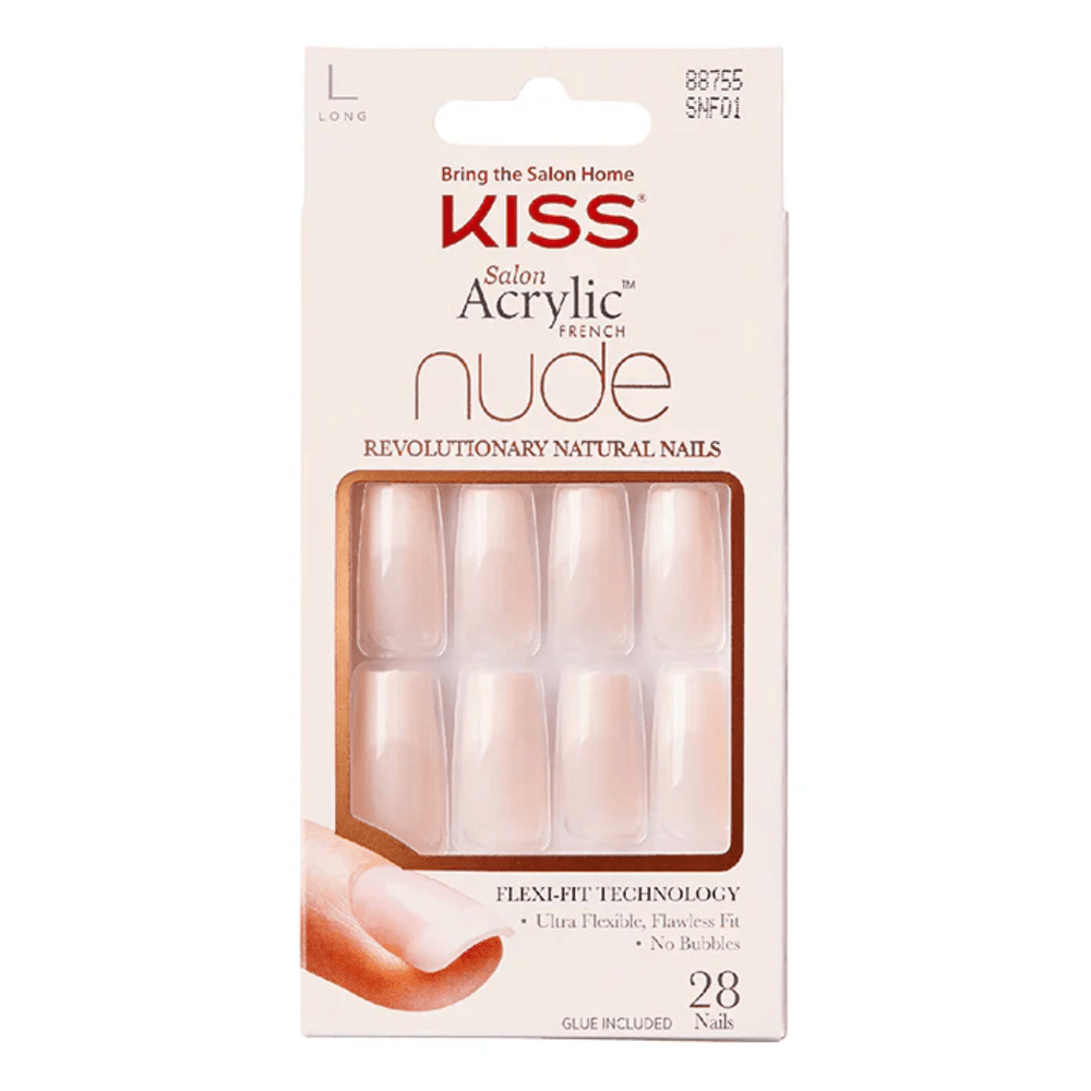 KISS Gel Fantasy & Acrylic French Nude Nails – Premium Finish - Beauty Exchange Beauty Supply
