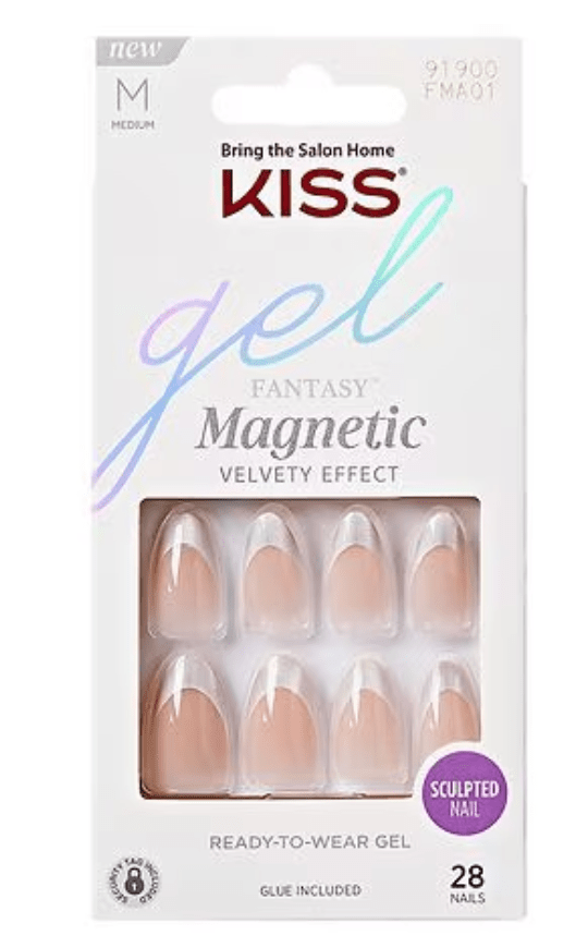 KISS Gel Fantasy Magnetic Press - On Nails – Gloss Finish - Beauty Exchange Beauty Supply