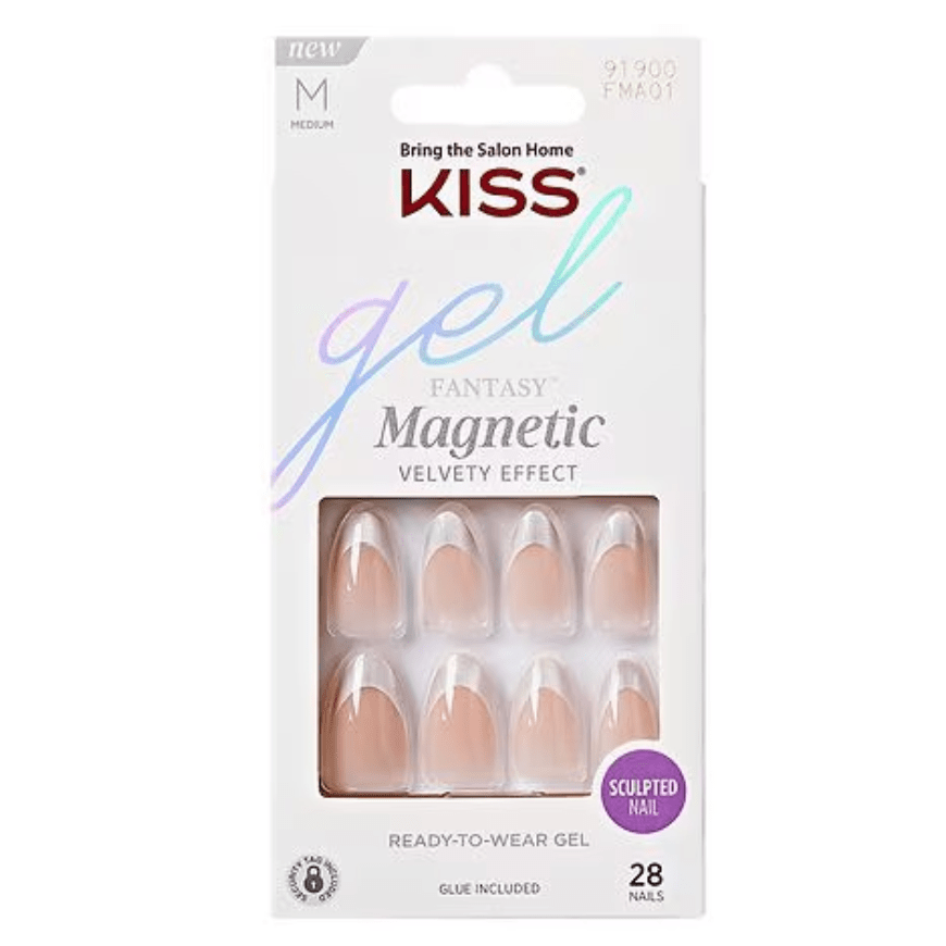 KISS Gel Fantasy Magnetic Press - On Nails – Gloss Finish - Beauty Exchange Beauty Supply