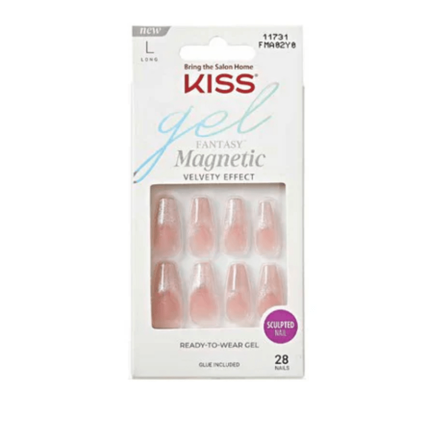 KISS Gel Fantasy Magnetic Press - On Nails – Gloss Finish - Beauty Exchange Beauty Supply