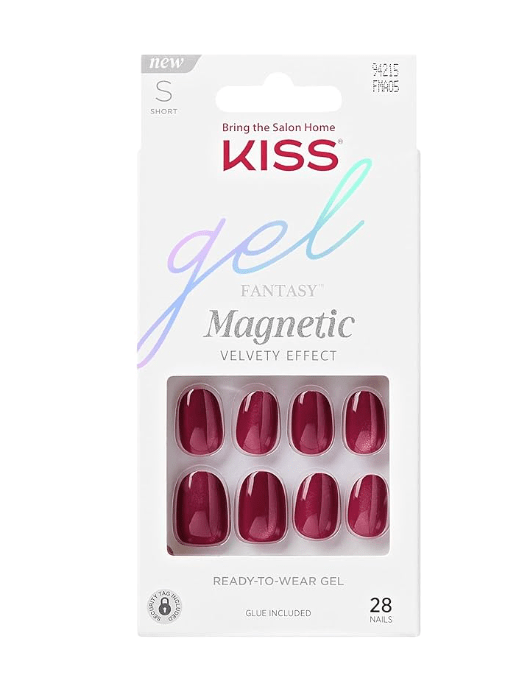 KISS Gel Fantasy Magnetic Press - On Nails – Gloss Finish - Beauty Exchange Beauty Supply