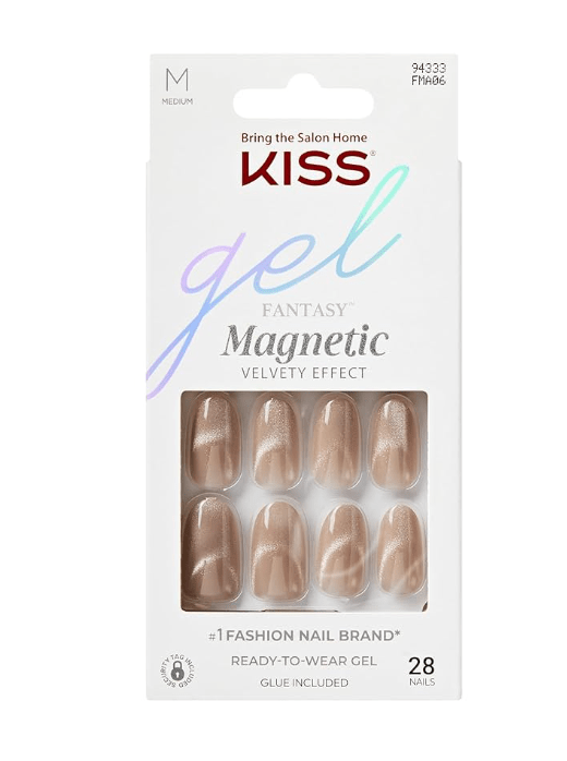 KISS Gel Fantasy Magnetic Press - On Nails – Gloss Finish - Beauty Exchange Beauty Supply