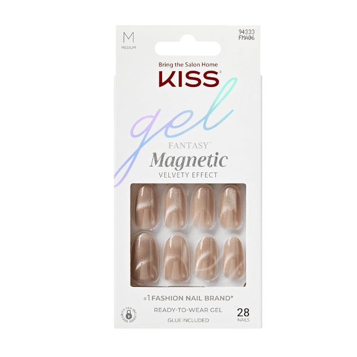 KISS Gel Fantasy Magnetic Press - On Nails – Gloss Finish - Beauty Exchange Beauty Supply