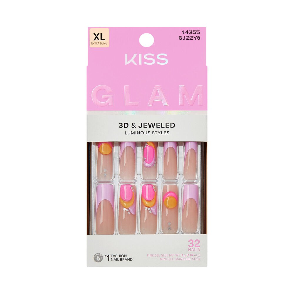 Kiss Glam 3D & Jeweled Nails - Beauty Exchange Beauty Supply