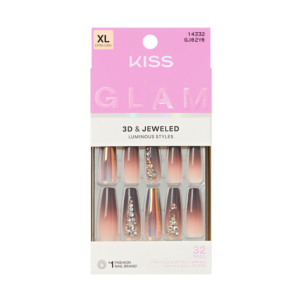 Kiss Glam 3D & Jeweled Nails - Beauty Exchange Beauty Supply