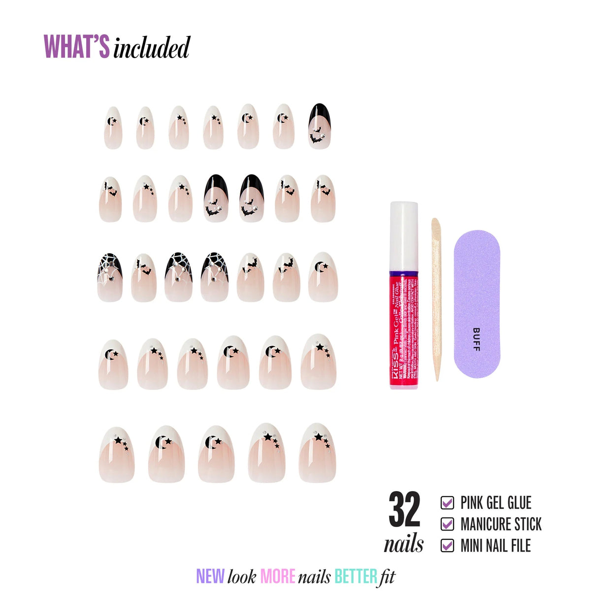 KISS HAUNT Halloween Press-On Nails – Glow In The Dark - Beauty Exchange Beauty Supply