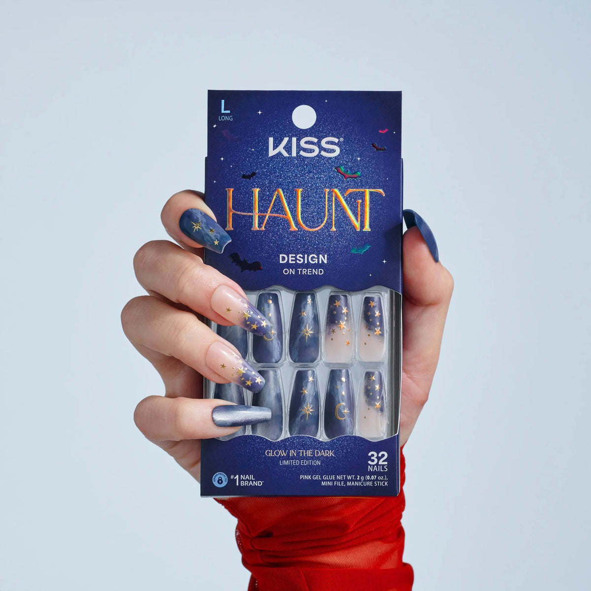 KISS HAUNT Halloween Press-On Nails – Glow In The Dark - Beauty Exchange Beauty Supply