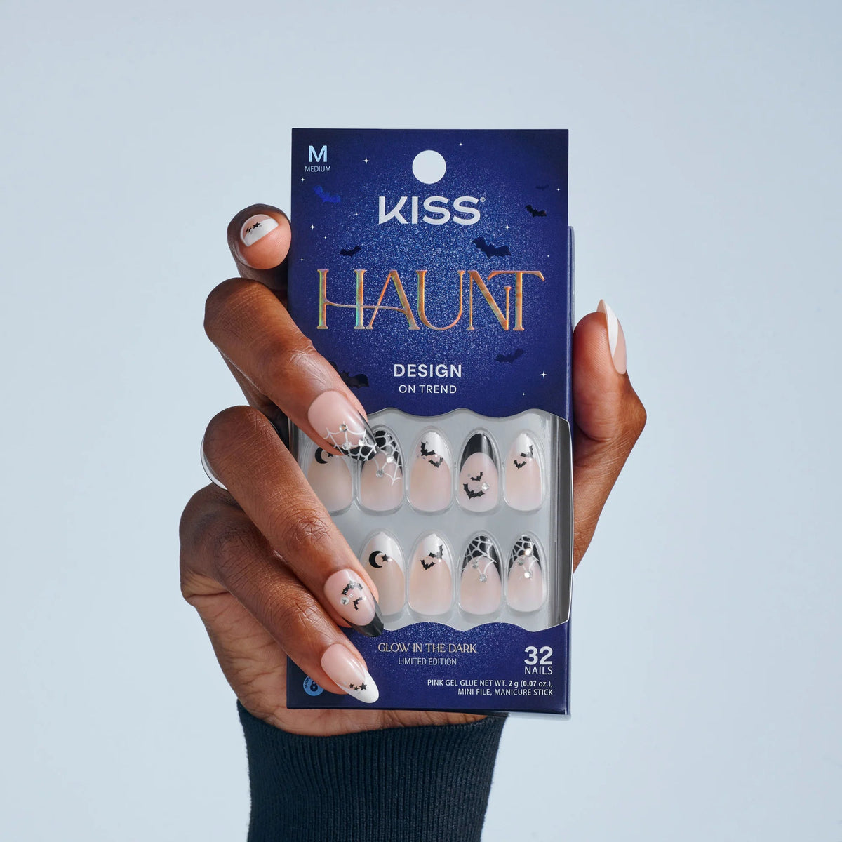 KISS HAUNT Halloween Press-On Nails – Glow In The Dark - Beauty Exchange Beauty Supply