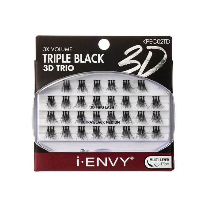 KISS IEK Trio Triple Black Lash Cluster - Beauty Exchange Beauty Supply