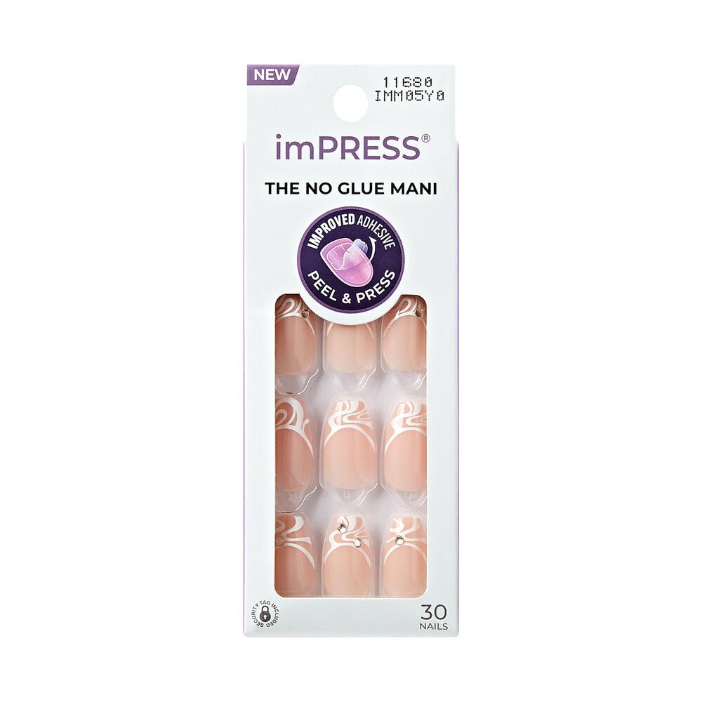 Kiss imPRESS Nails The No Glue French Manicure - Beauty Exchange Beauty Supply