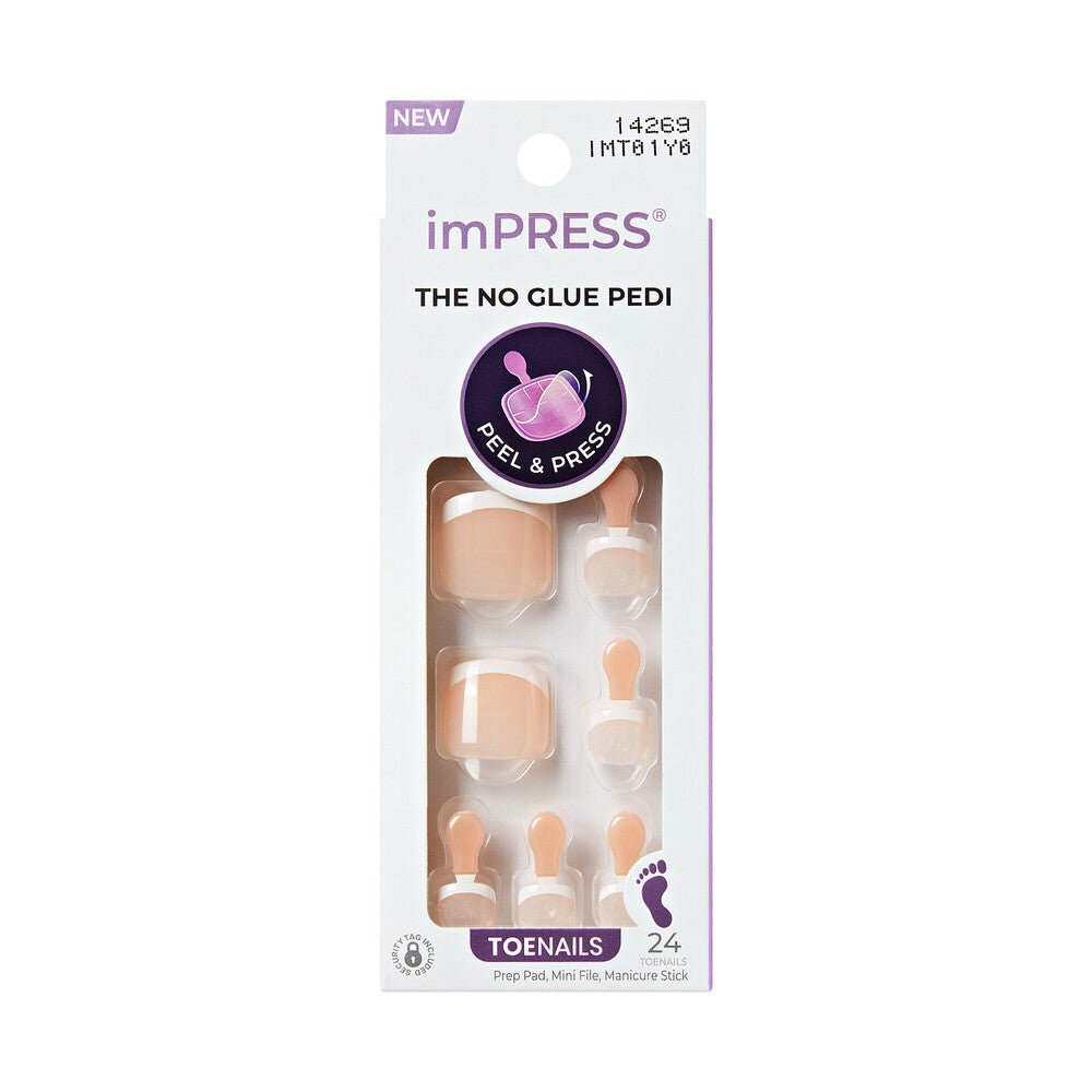 KISS imPRESS No Glue Pedi French Tip - Beauty Exchange Beauty Supply