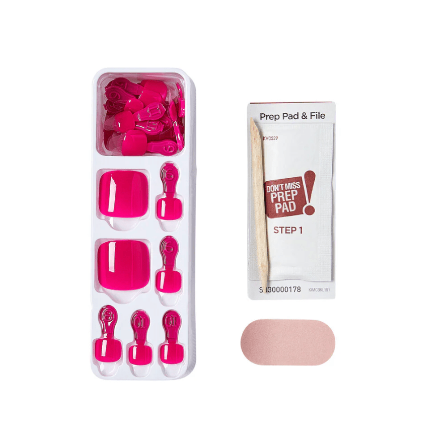 KISS imPRESS No Glue Pedi French Tip – 30 Pcs - Beauty Exchange Beauty Supply