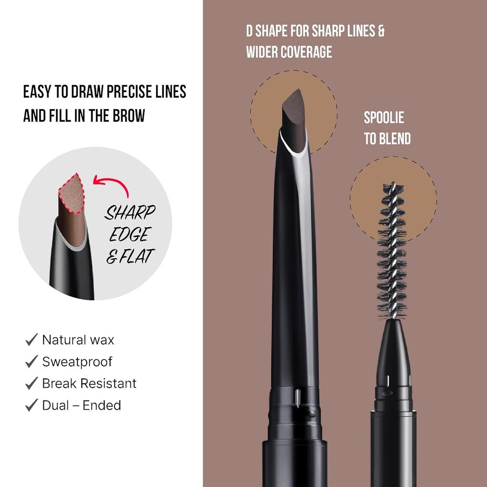 KISS Line & Fill Brow Pencil – 0.26g - Beauty Exchange Beauty Supply