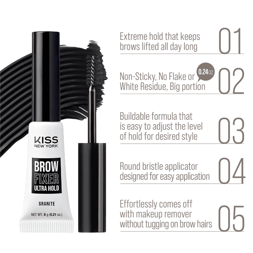 Kiss New York Brow Fixer Extreme Hold – 6g - Beauty Exchange Beauty Supply