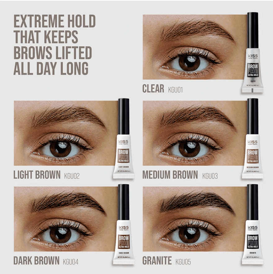 Kiss New York Brow Fixer Extreme Hold – 6g - Beauty Exchange Beauty Supply