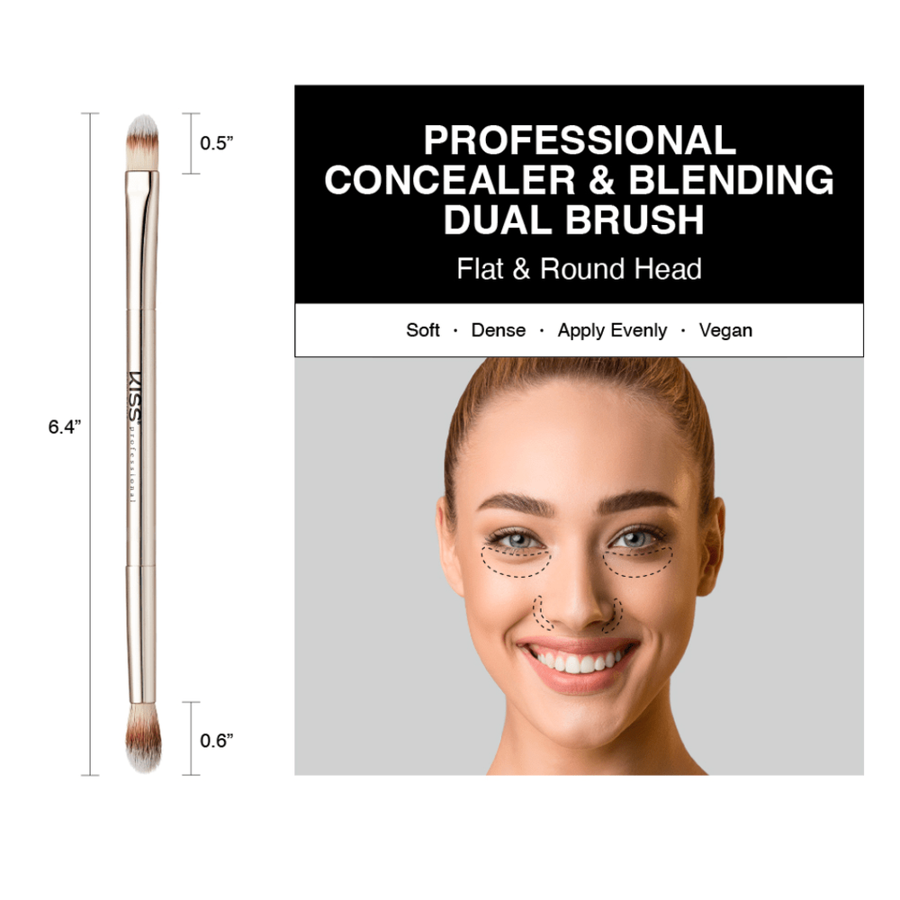 Kiss New York Dual Ended Makeup Brushes - Beauty Exchange Beauty Supply