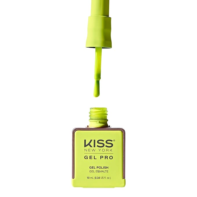Kiss New York Gel Pro Gel Nail Polish (10ml) – "Paint It Black," "Astonishing," "Purple Rain," "Iconic Neon," "He's Not Here," "Jersey Shore" – Soak - Off UV/LED, HEMA - Free, TPO - Free - Beauty Exchange Beauty Supply