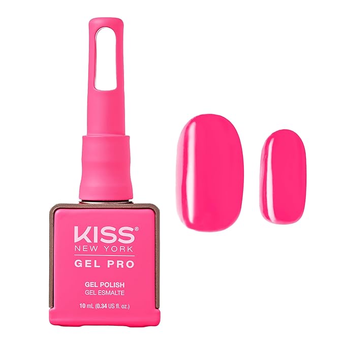 Kiss New York Gel Pro Gel Nail Polish (10ml) – "Paint It Black," "Astonishing," "Purple Rain," "Iconic Neon," "He's Not Here," "Jersey Shore" – Soak - Off UV/LED, HEMA - Free, TPO - Free - Beauty Exchange Beauty Supply