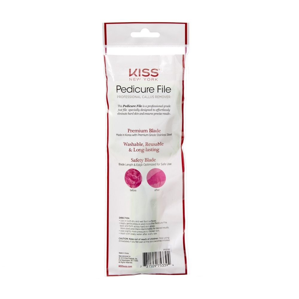 KISS NEW YORK Pedicure File - Washable, Reusable & Long - Lasting - For Smooth, Soft Feet - Beauty Exchange Beauty Supply