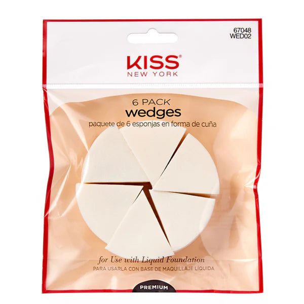 KISS New York Premium Makeup Wedge Set – Smooth, Blendable & Latex - Free | 4 - Pack, 6 - Pack, 12 - Pack - Beauty Exchange Beauty Supply