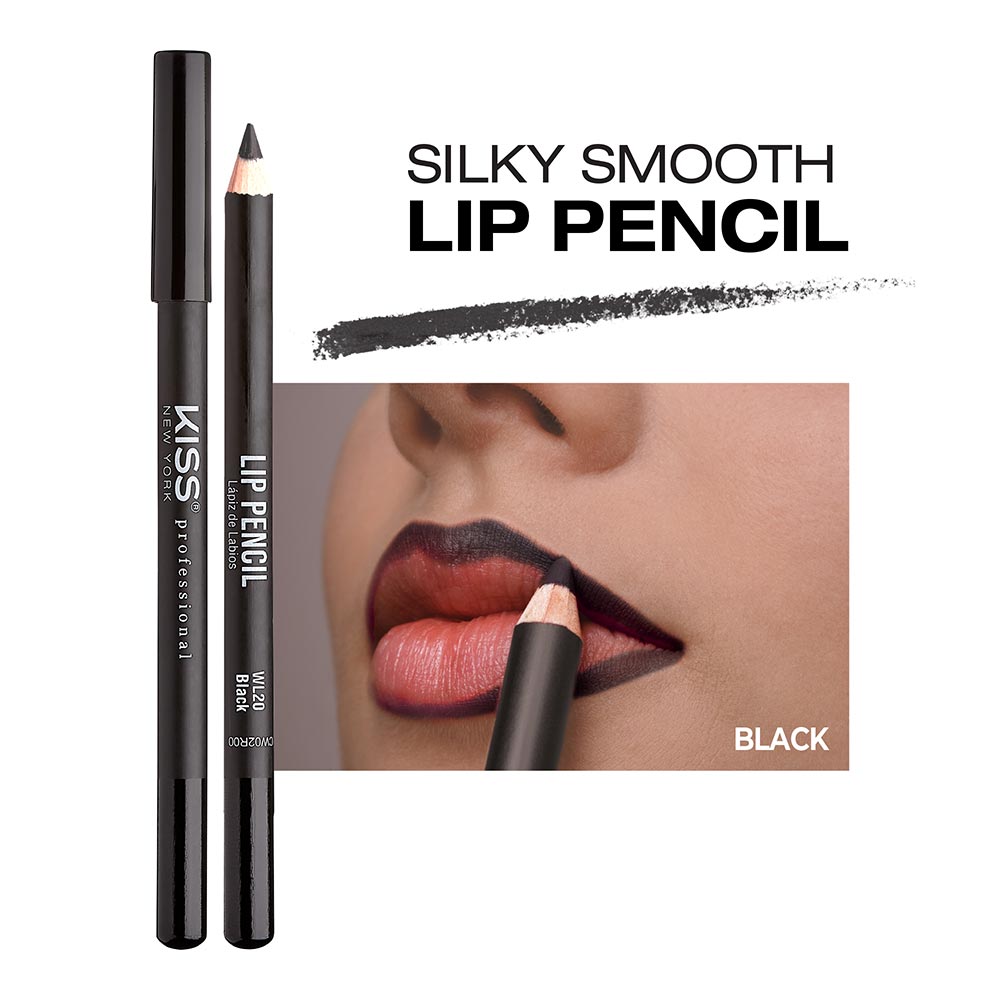 KISS NEW YORK PROFESSIONAL – Silky Smooth Lip Pencil Liner | Rich Pigment + Long - Lasting + Water - Resistant | Shades 01–20 - Beauty Exchange Beauty Supply