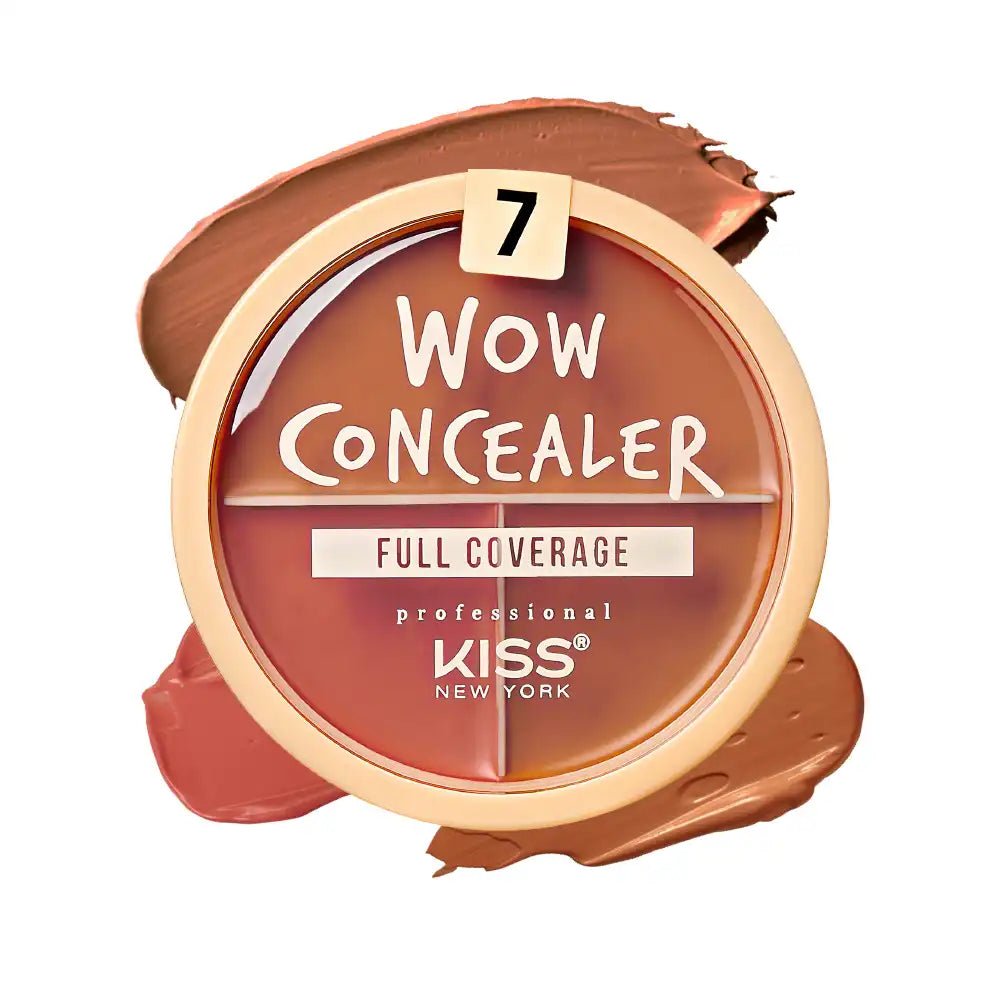 KISS NEW YORK PROFESSIONAL – Wow Concealer | Tri Color | Full Coverage | Shades 05–10 - Beauty Exchange Beauty Supply