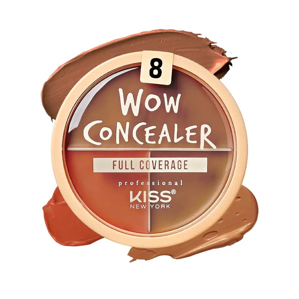 KISS NEW YORK PROFESSIONAL – Wow Concealer | Tri Color | Full Coverage | Shades 05–10 - Beauty Exchange Beauty Supply