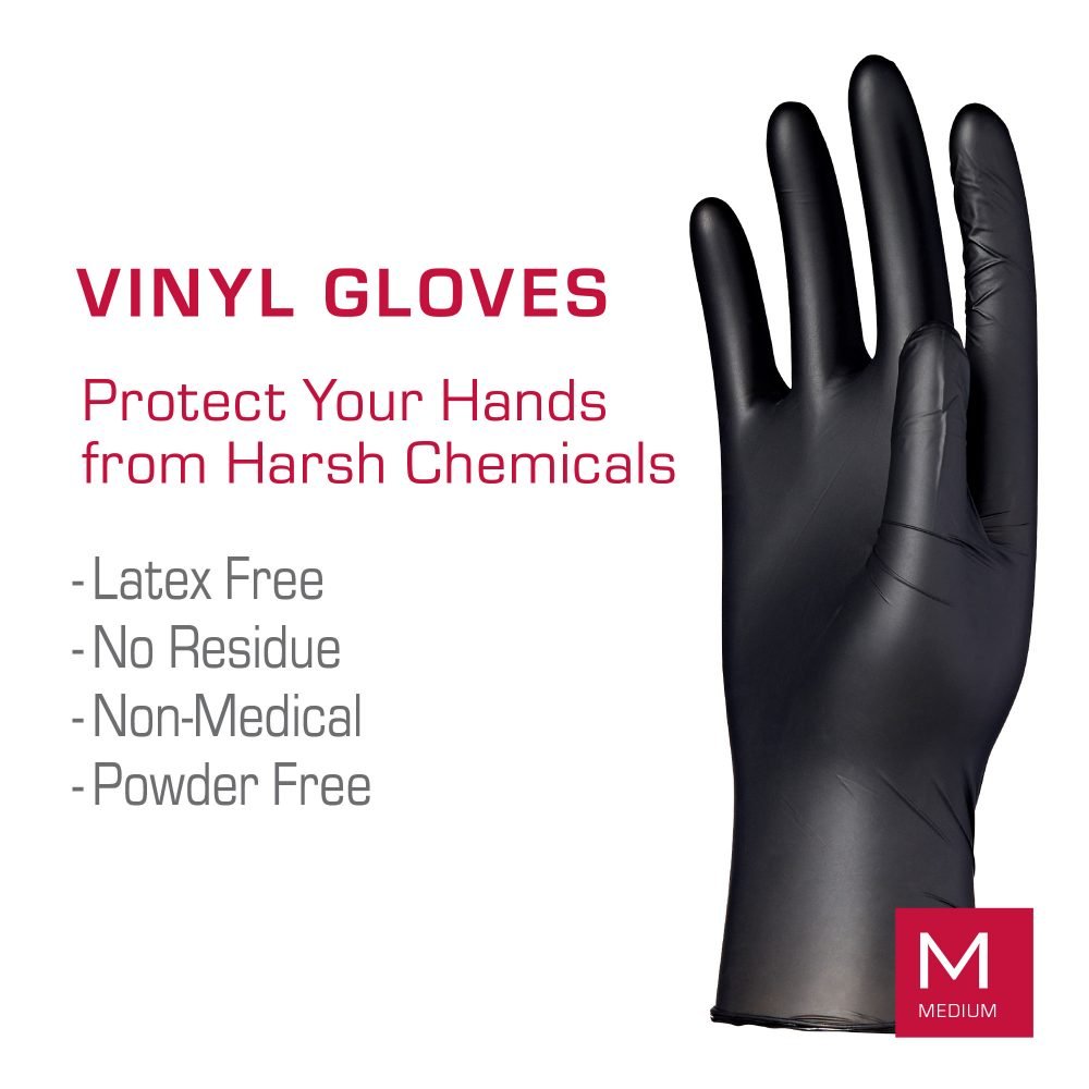 Kiss Red Black Vinyl Gloves - Beauty Exchange Beauty Supply