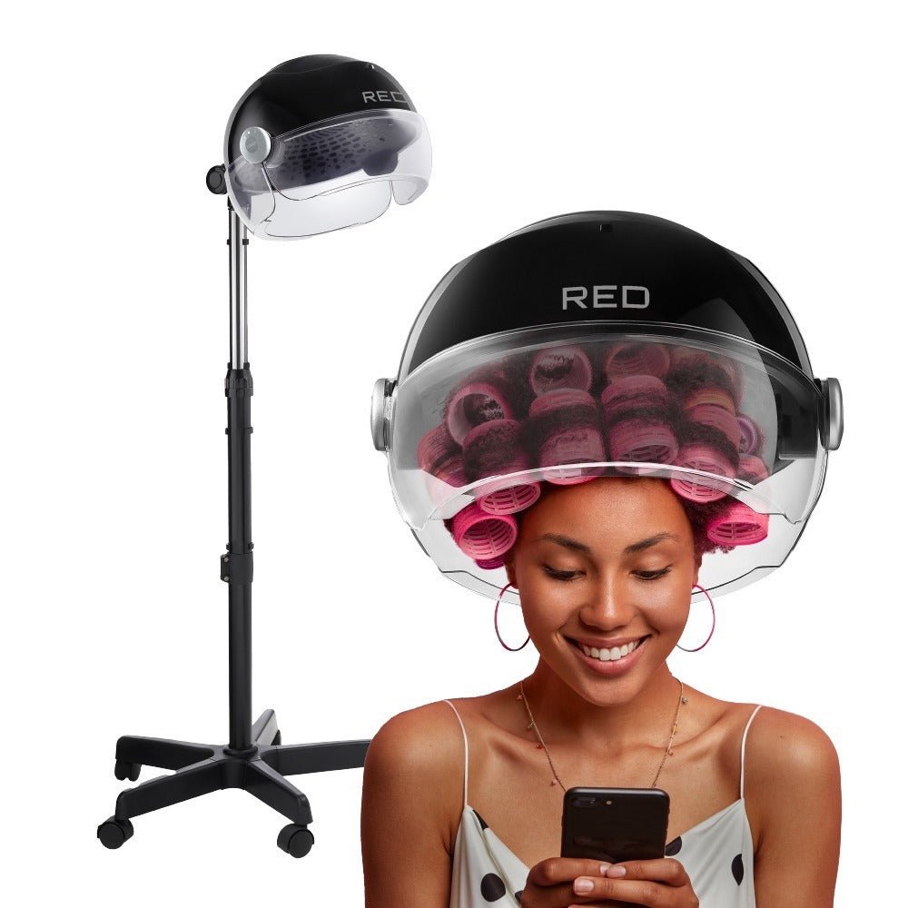 Kiss Red Pro 3000 Ceramic Stand Hood Dryer - Beauty Exchange Beauty Supply
