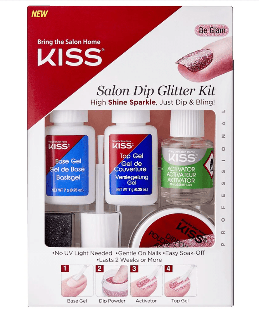 KISS Salon Dip Glitter Nail Kit - Beauty Exchange Beauty Supply