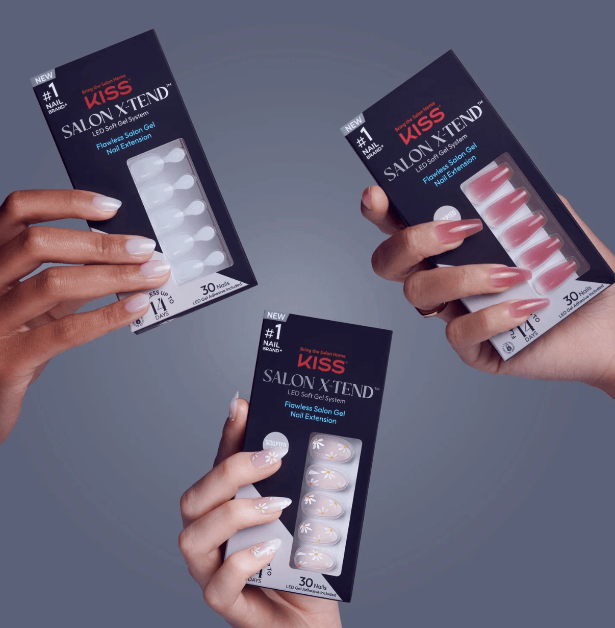 KISS Salon X - tend Press - On Nails – Styles 01 to 04 - Beauty Exchange Beauty Supply
