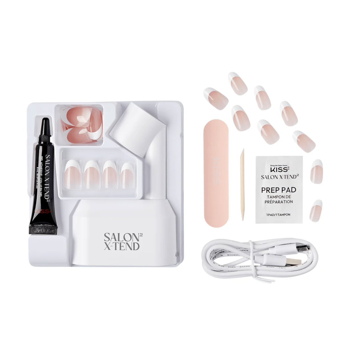 KISS Salon X - tend Soft Gel Starter Kit – Pure Tone - Beauty Exchange Beauty Supply