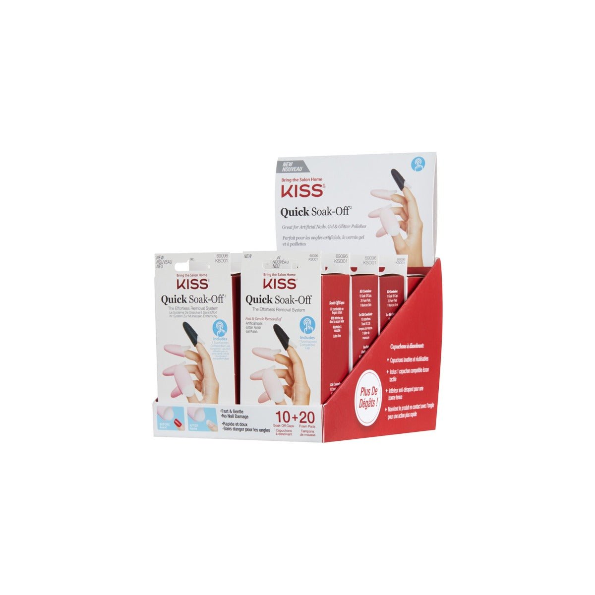 KISS Soak Off Remover Caps – 8 PCS - Beauty Exchange Beauty Supply