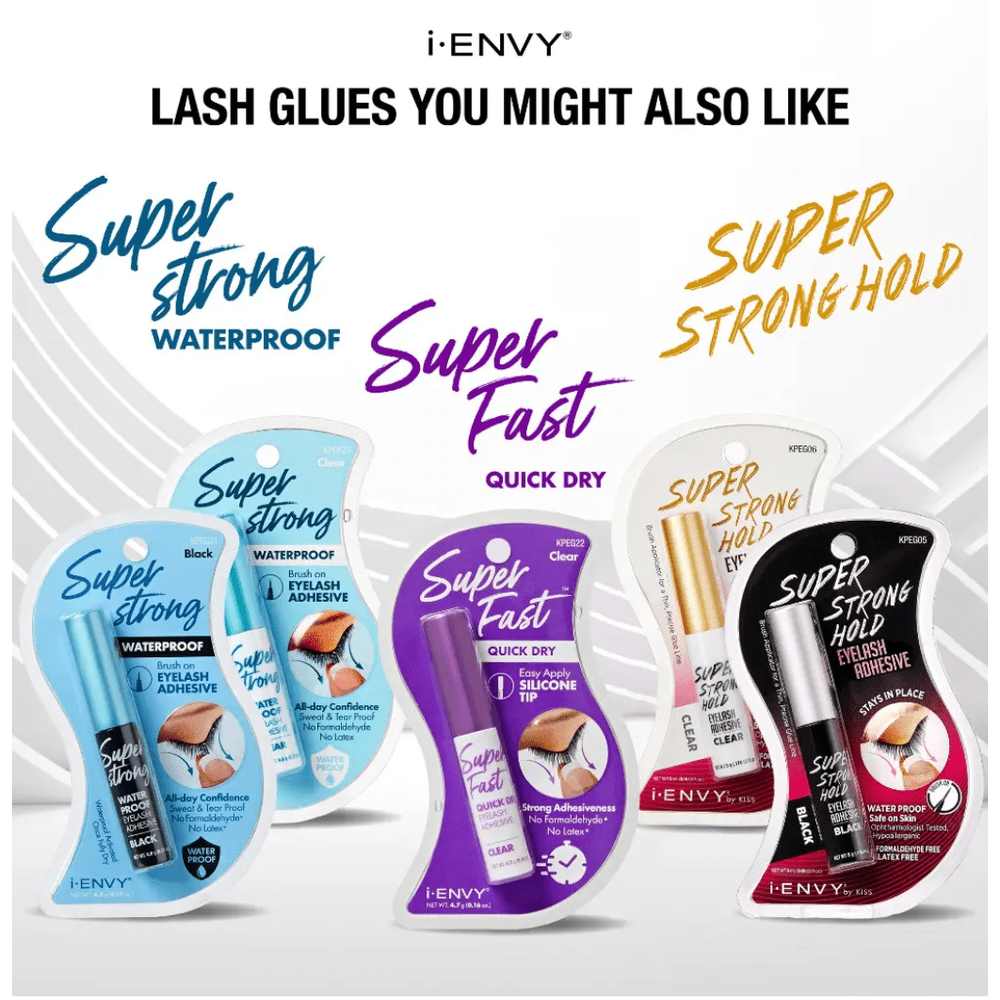 Kiss Super Strong Waterproof Clear Lash Glue – 4.8g - Beauty Exchange Beauty Supply