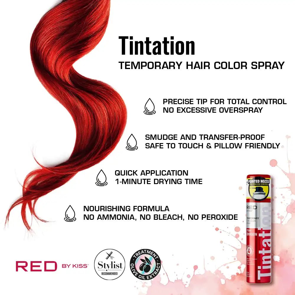 Kiss Tintation Temporary Hair Color Root Touch Up Spray – 2.8oz - Beauty Exchange Beauty Supply