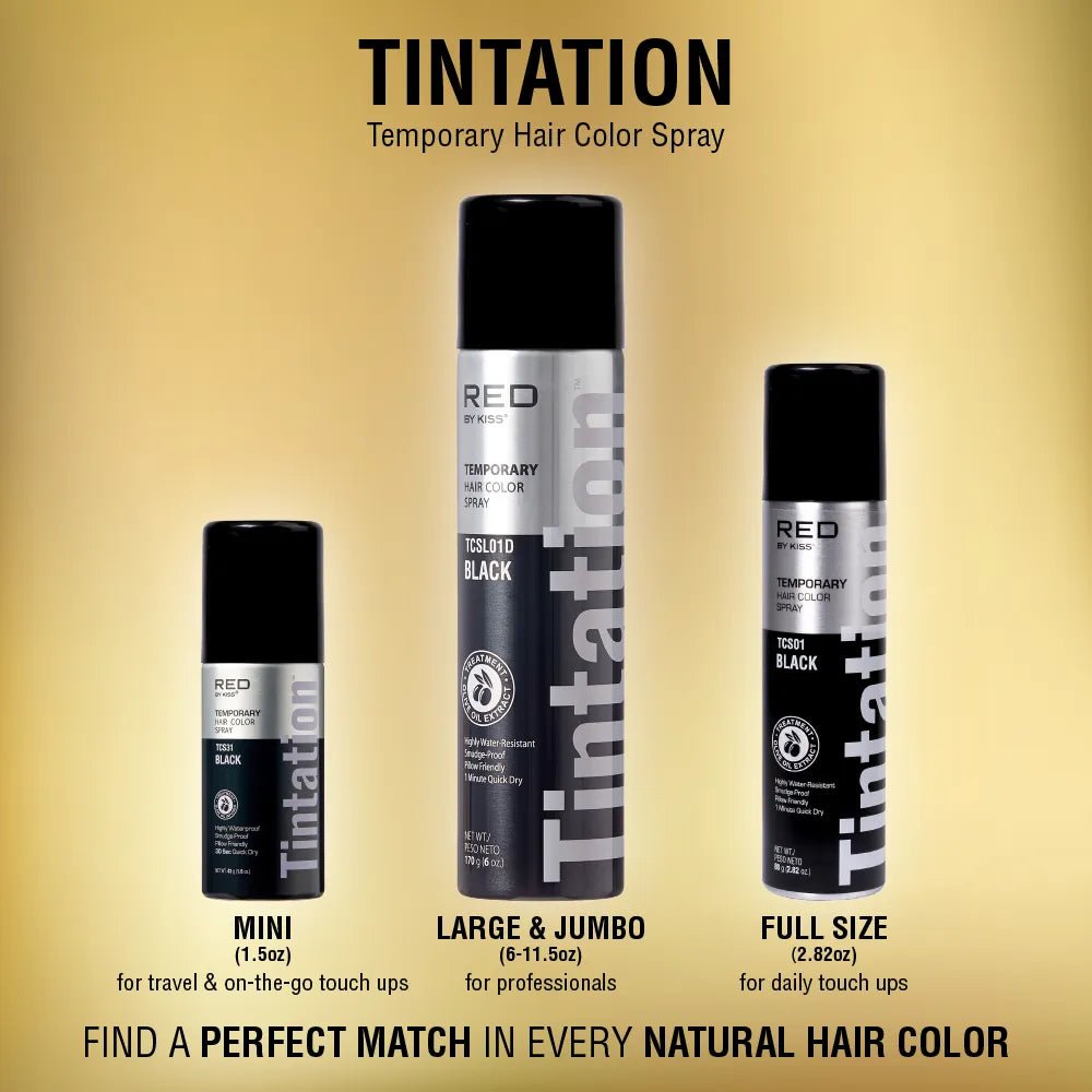 Kiss Tintation Temporary Hair Color Root Touch Up Spray – L - Beauty Exchange Beauty Supply