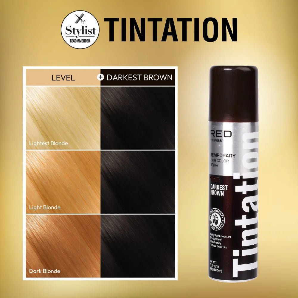 Kiss Tintation Temporary Hair Color Root Touch Up Spray – L - Beauty Exchange Beauty Supply