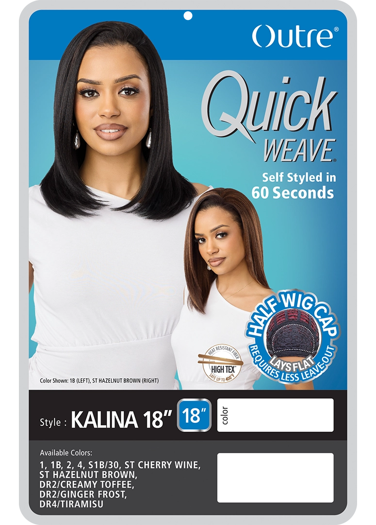 Outre Quick Weave Synthetic Half Wig – Kalina 18”