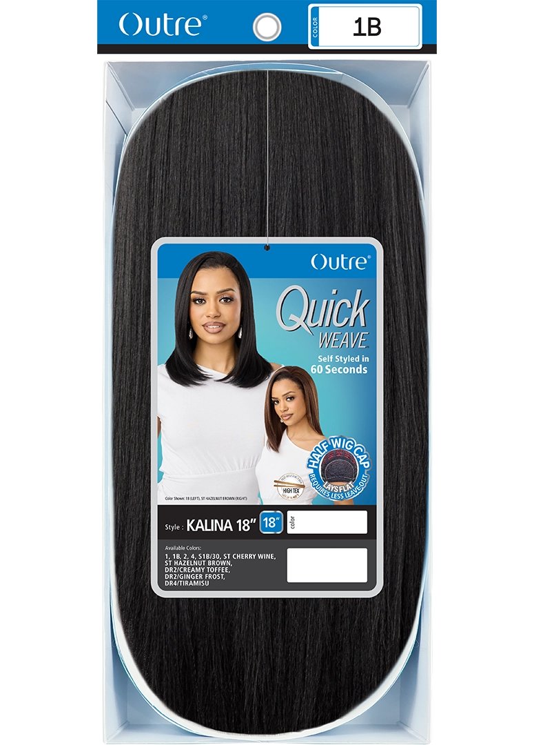 Outre Quick Weave Synthetic Half Wig – Kalina 18”