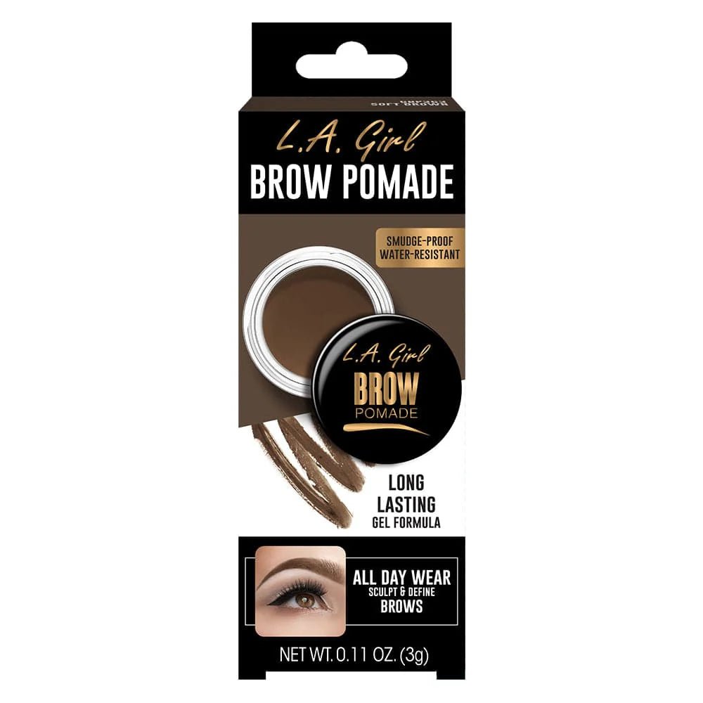 L.A. Girl Brow Pomade – Long - Lasting, Smudge - Proof Brows | 0.11 oz | 5 Shades - Beauty Exchange Beauty Supply