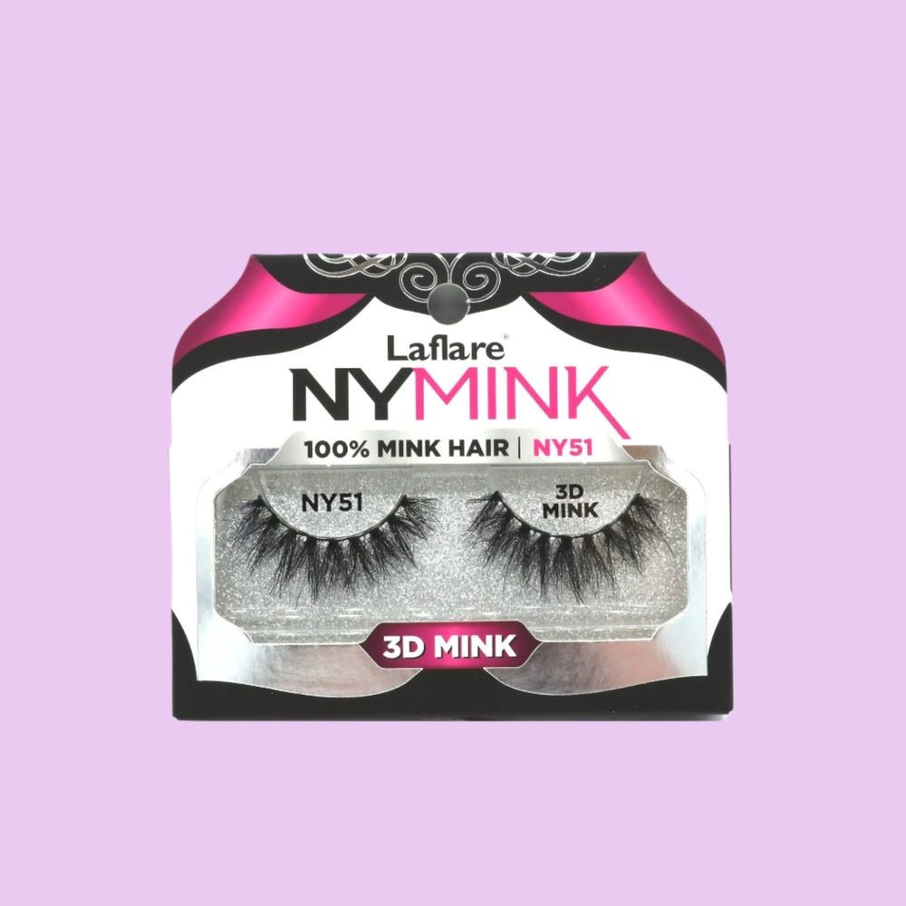 Laflare 3D Mink Lashes – Styles 41 to 70 | 100% Real Mink Hair, Soft Volume, Multi - Dimensional Glam, Reusable Luxury Lashes - Beauty Exchange Beauty Supply