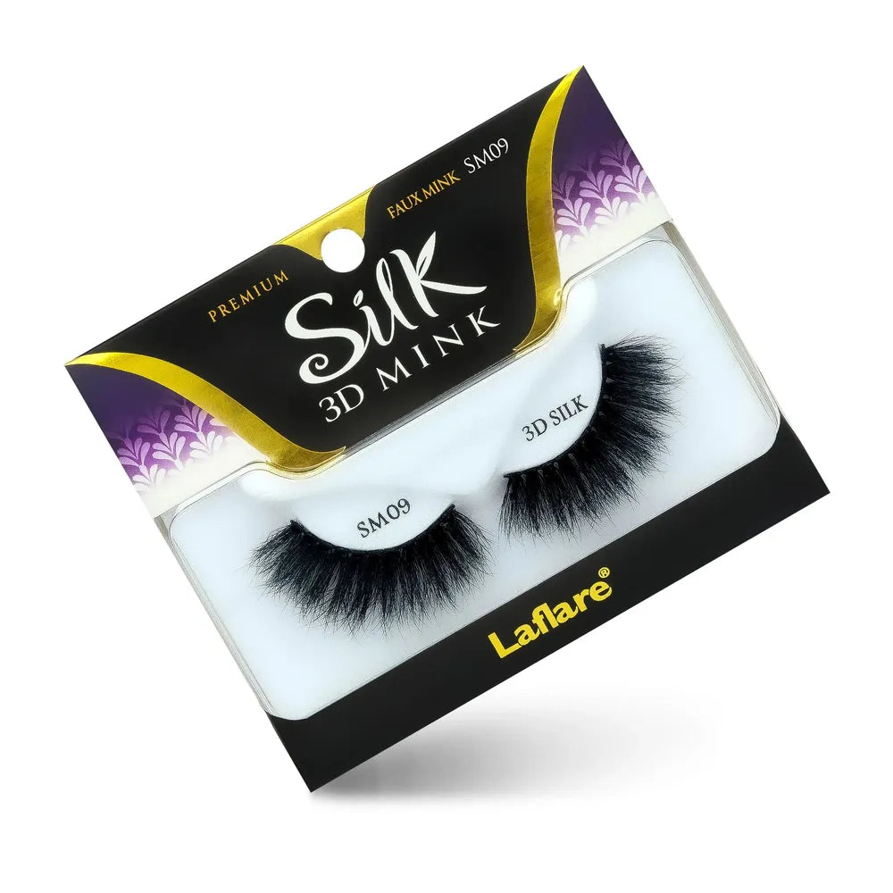 Laflare 3D Silk Mink Lashes – Styles 1 to 24 | Faux Mink, Soft 3D Volume, Lightweight & Reusable False Eyelashes - Beauty Exchange Beauty Supply