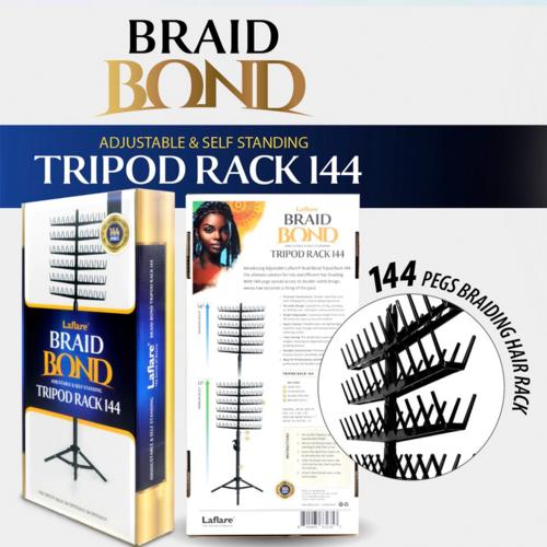 Laflare Braid Bond Tripod Hair Rack – 144 Spool - Beauty Exchange Beauty Supply