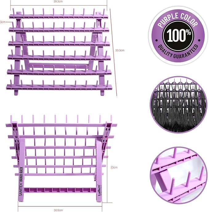 Laflare Braid Rack PP Hair Stand – 60 Spools - Beauty Exchange Beauty Supply