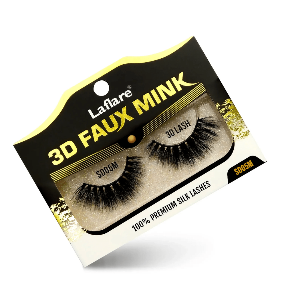 Laflare USA 3D Faux Mink Lashes – 100% Premium Silk - Beauty Exchange Beauty Supply