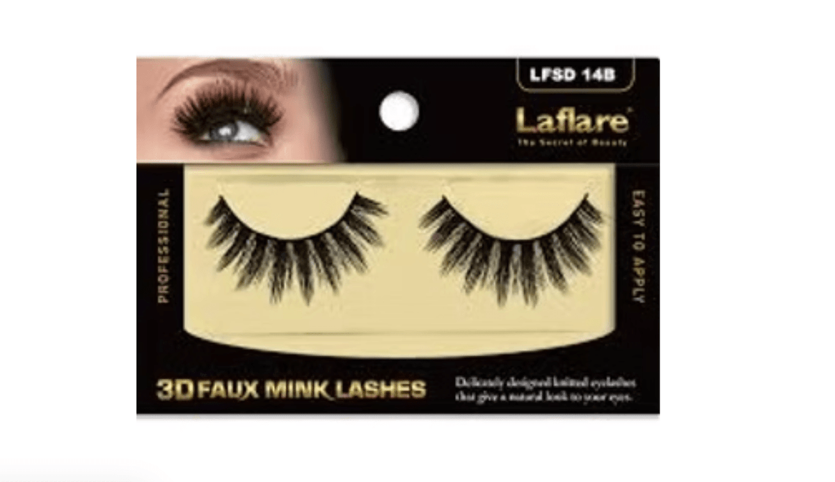 Laflare USA 3D Faux Mink Lashes – 100% Premium Silk - Beauty Exchange Beauty Supply