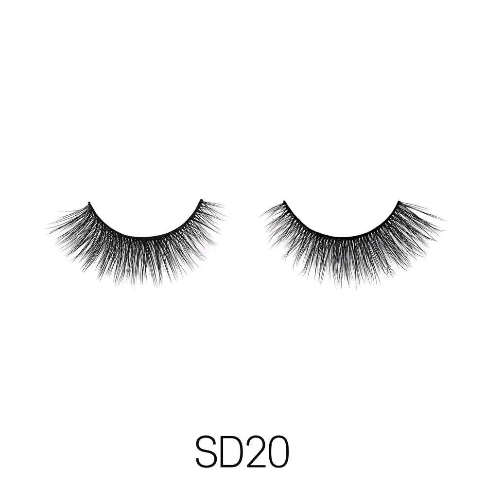 Laflare USA 3D Faux Mink Lashes 11 Variants – Styles 19 to 47 | 100% Premium Silk, Lightweight, Natural to Glam Finish, Reusable - Beauty Exchange Beauty Supply