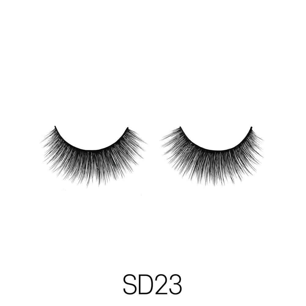 Laflare USA 3D Faux Mink Lashes 11 Variants – Styles 19 to 47 | 100% Premium Silk, Lightweight, Natural to Glam Finish, Reusable - Beauty Exchange Beauty Supply